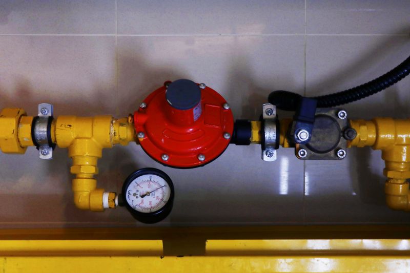 Gas Piping System Diagram