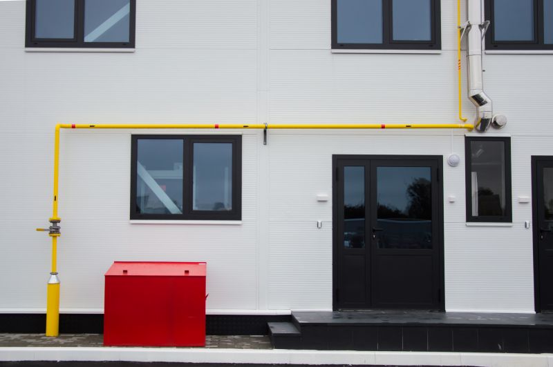 Completed Gas Piping Network