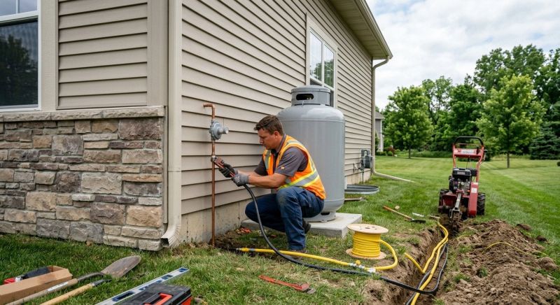 Propane Line Replacement in Fredericksburg, VA